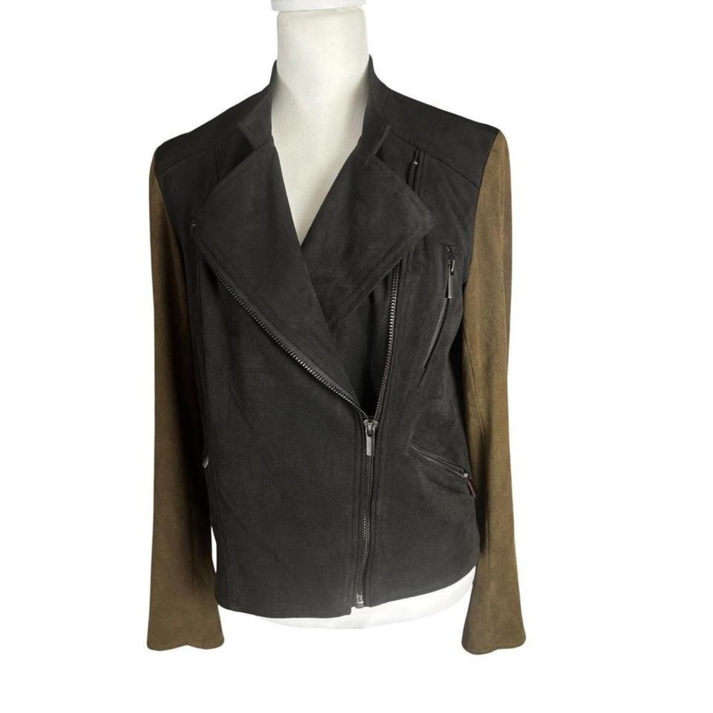 KUT from the Kloth Suede Moto Jacket‎ Black | Petite 2T